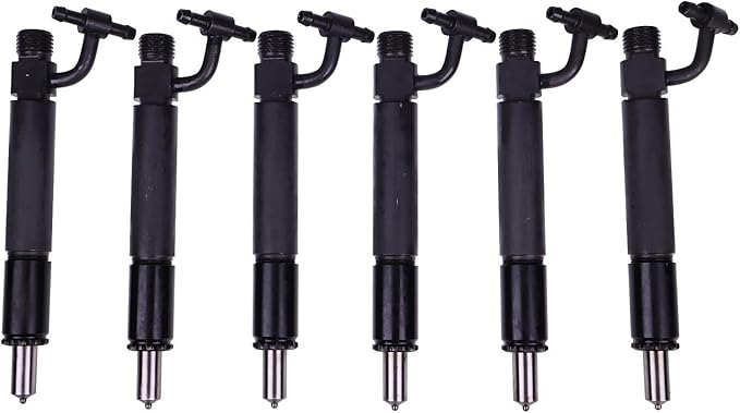 6PCS Fuel Injector 675960C91 compatible with Case D312 D360 D414 DT414 ...