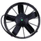 30102038 Puller Radiator Cooling Fan compatible with Spal 12"P/12V 1640 CFM Paddle Blades 12In High Performance Straight Blade