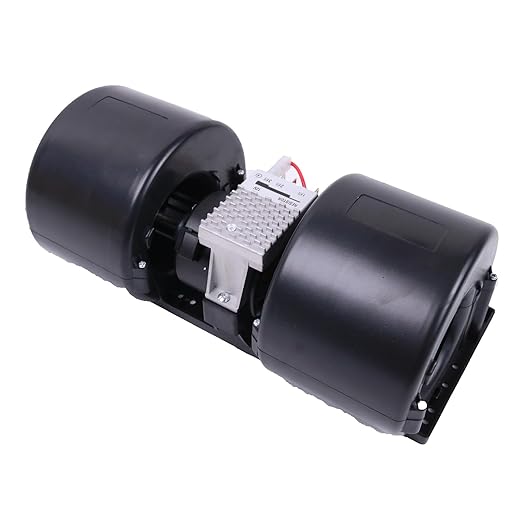 12V 3 Speed Dual Wheel Fan Motor Centrifugal Blower 30000154 006-A46-22 Compatible with Fendt Massey Ferguson Machines 3478331M91 3900468M91 3900638M91 LA322794912