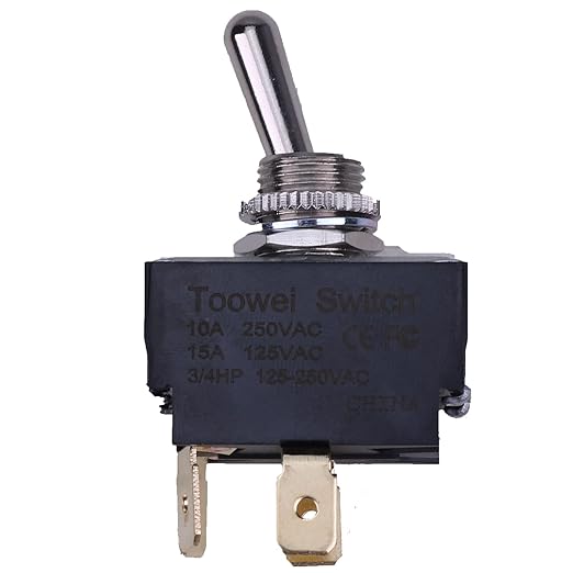 4 Pin 2 Position Heavy Duty Toggle Switch 8956K648 1604830 compatible with Peterbilt 330 335 340 348 357 359 362 377 378 379 385