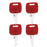 4PCS Ignition Keys RE43492 RE71557 for John Deere 6230 6330 6403 6420 6430 7130 7230 6105M 6115M