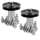2X 130794 Spindle Assembly with 2pcs 153535 Pulley Compatible with Craftsman Husqvarna Poulan 42" Deck Tractor LT1000 LT2000 DYT4000, YT150 YT160 YT180 YT190 YTH130,Replaces 532130794