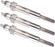 3X Glow Plug SBA185366060 for Case DX40 D40 DX45 FARMALL 45 D45 FARMALL 50 DX25 DX29 DX33 FARMALL 40 D25 DX35 D29 D33 D35