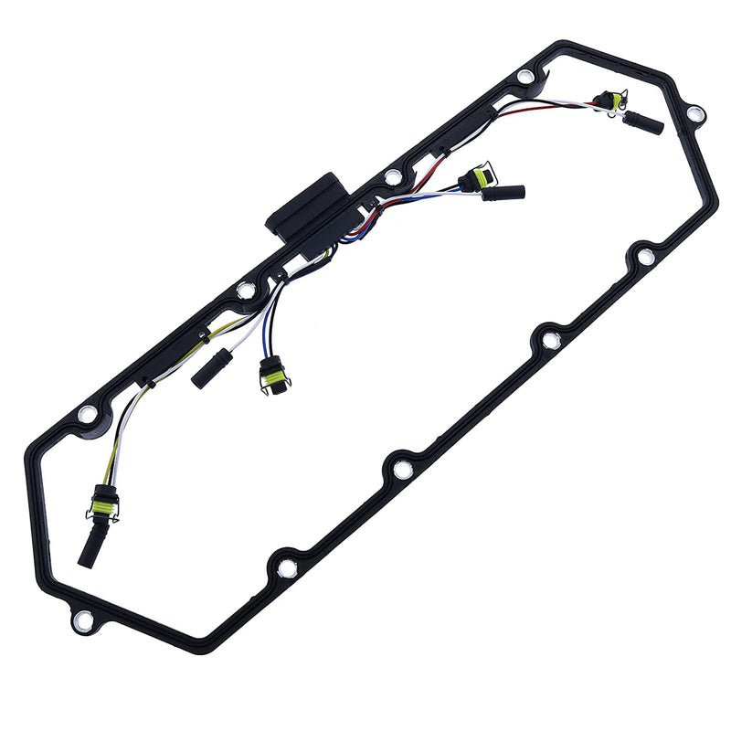Valve Cover Gasket w/ Injector & Glow Plug Harness F81Z-6584-AA for 98-03 Ford 7.3L V8 Diesel