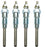 4X Glow Plug 16415-65512 for Kubota V3300 V3300-E V3300-T M6800 M6800DT M6800HD M8200 M8200DT M8200HD M9000 M9000DT M9000HD