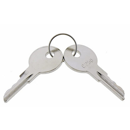 2X Ignition Keys C250 Replaces 089216-001 170151-001 for Crown Forklift