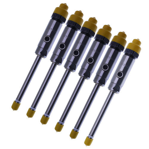 6Pcs Fuel Injector Pencil Nozzles 0R3421 4W7017 for Caterpillar 1970-2012 3406B Engine