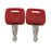 2PCS Ignition Keys RE183935 RE71557 for John Deere Tractor 3120 3320 3720 4210 4320 4510