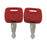 4PCS Ignition Keys RE43492 RE71557 for John Deere 6230 6330 6403 6420 6430 7130 7230 6105M 6115M