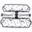 Valve Cover Gasket w/ Injector & Glow Plug Harness F81Z-6584-AA for 98-03 Ford 7.3L V8 Diesel