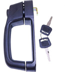 Front Door Latch Handle w/Bezel 7109662 for Bobcat 751 753 763 773 863 864 873 883 963 S100 S130 S150 S160 S175 S185 S205 S220 S250 S300 S330 T110 T140 T180 T190 T200 T250 T300 T320 A220