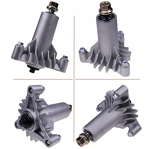 2X 130794 Spindle Assembly with 2pcs 153535 Pulley Compatible with Craftsman Husqvarna Poulan 42" Deck Tractor LT1000 LT2000 DYT4000, YT150 YT160 YT180 YT190 YTH130,Replaces 532130794
