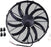 New 24V VA18-BP70/LL-86A 30102621 16" Electric Puller Fan Compatible for SpaL 10 Blades