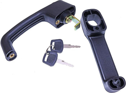 Front Door Latch Handle w/Bezel 7109662 for Bobcat 751 753 763 773 863 864 873 883 963 S100 S130 S150 S160 S175 S185 S205 S220 S250 S300 S330 T110 T140 T180 T190 T200 T250 T300 T320 A220
