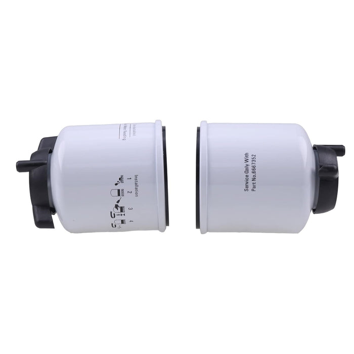 2Pcs Fuel Filter 6667352 for Bobcat 751 753 763 773 7753 853 864 863 873 883