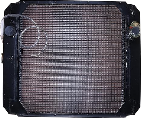 Radiator A184453 253146A1 118720A1 Compatible with Case Wheel Loader 621 621B 621C Replaces PN#133677A1, 254464A1, 292369A1, L303115, 133677A2 7/8-14UN out thread
