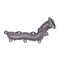 Exhaust Manifold MR497482 for Mitsubishi Montero (3.5L) 2001-2002