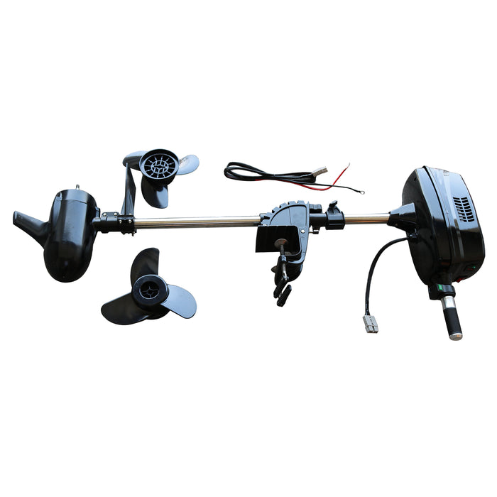 48V 8HP 2000W Electric Outboard Motor Fishing Boat Engine Long Shaft Brushless Motor Propeller