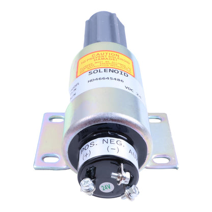 2Pcs Stop Solenoid 2370 24V 589/91 2370-24E6U1B5S2AD 24V for Perkins 4000 Series Engine