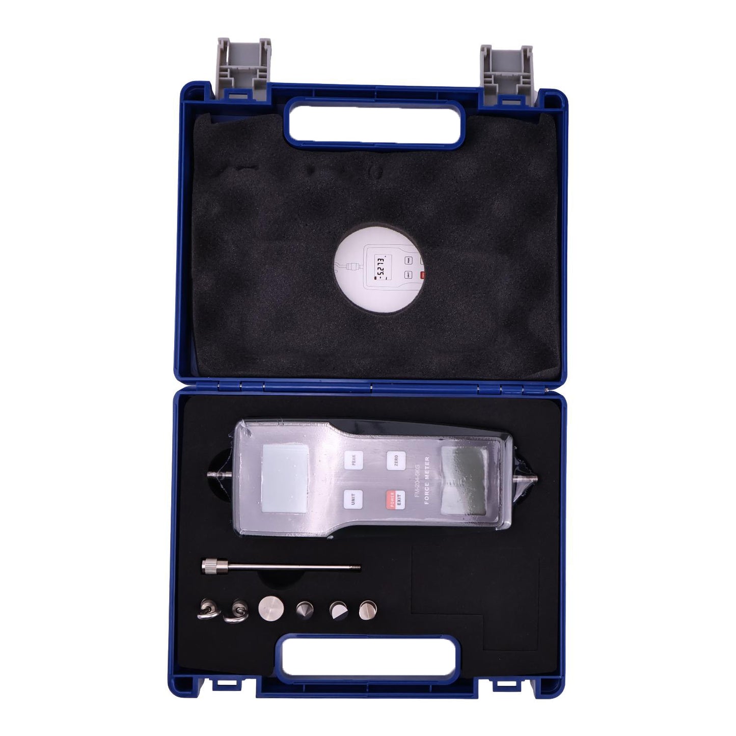 Digital Force Gauge FM-204 2kgf Pull Force Test 4 Measurement Unit N kg lb g (FM-204-100K)