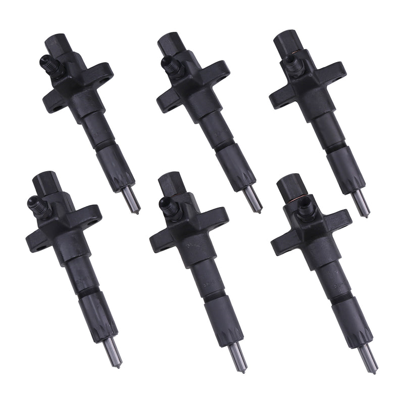 6Pcs Fuel Injector 105101-6102 1153002502 For Isuzu 6BD1 6BG1 Hitachi EX200-2 EX200-3