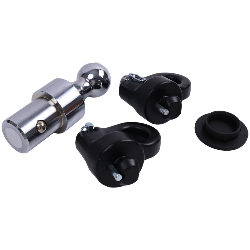 60692 Gooseneck Ball & Safety Chain Kit for Chevy Ford GMC Nissan F250 F350 F450