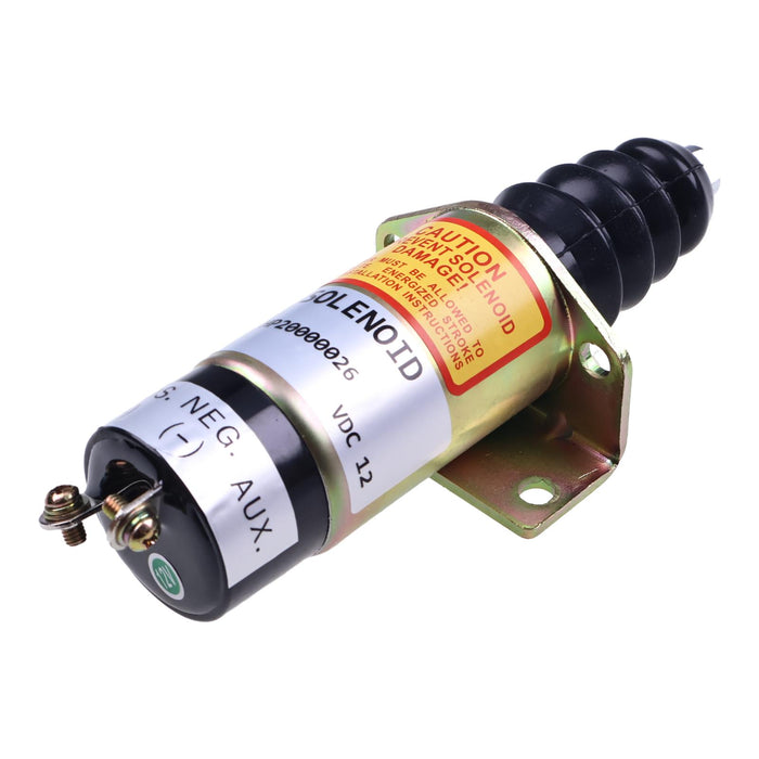 Diesel Stop Solenoid 1500-2014 1502-12C7U1B2S1 12V for Woodward 1500 Series Solenoid