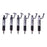 6Pcs Fuel Injector Assembly 32A6105040 093500-6270 for Mitsubishi S6S-D Engine