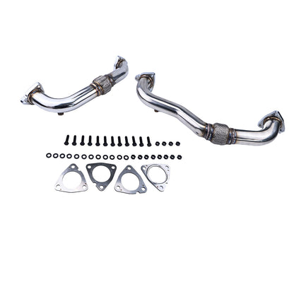 Heavy Duty Thick Wall Stainless Up Pipes For 2008-2010 Ford 6.4L Powerstroke