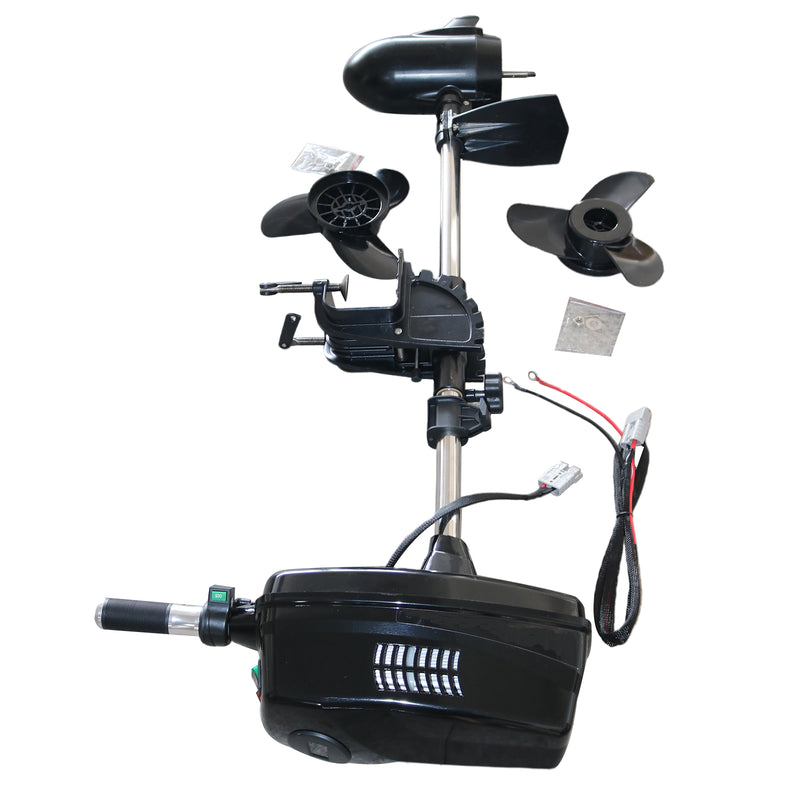 60V 10HP 2200W Electric Outboard Motor Fishing Boat Engine Long Shaft Brushless Motor Propeller