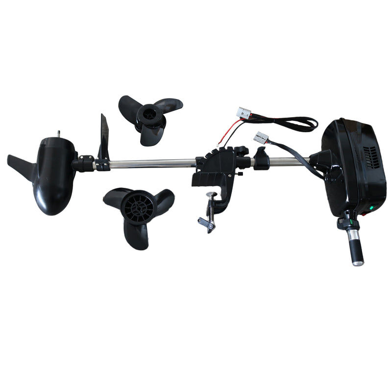 60V 10HP 2200W Electric Outboard Motor Fishing Boat Engine Long Shaft Brushless Motor Propeller