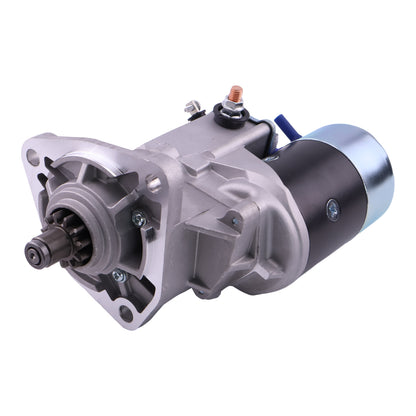 24V 11T Starter Motor 23300-95009 23300-95016 2330095009 2330095016 Compatible with Kobelco LX200 Front Eend Loader LK200 Wheel Loader Nissan Engine ND6 NE6