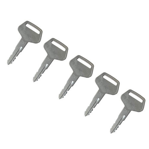 5Pc Ignition Keys 787 Compatible with Komatsu Heavy Equipment Excavator Backhoe