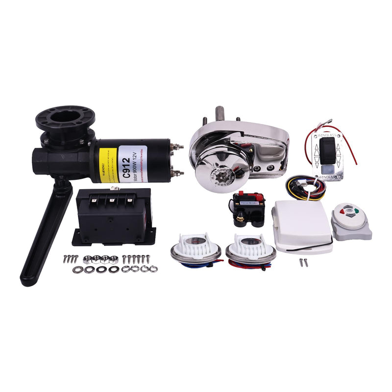 12V 900W Heavy Duty Anchor Winch High Speed Electric Windlass 6MM for Boat Car