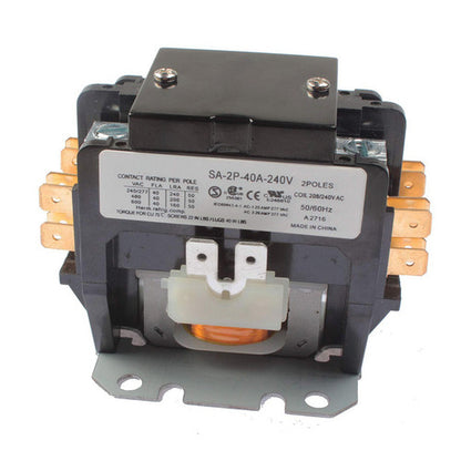 40A 240V 2 Pole Coil Definite Purpose Air Conditioner Contactor SA-2P-40A-240V