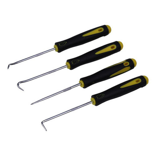 4X Car Oil Seal Screwdrivers Set Short Black-Yellow O-Ring Seal Gasket Puller