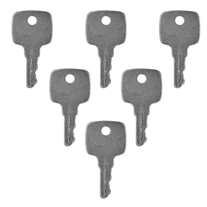 6X Ignition Keys AT145929 for John Deere 210LE 310C 410D 544E 644E 710D 744H