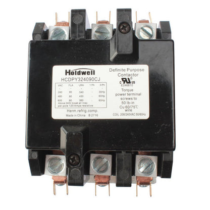 3 Pole 90A 240V Coil Definite Purpose Air Conditioner Contactor HCDPY324090CJ