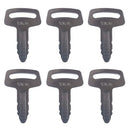 6X Ignition Key RC101-53630 for Kubota Excavators K008 KX101 KX151 KX41H KH101