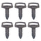 6X Ignition Key RC101-53630 for Kubota Excavators K008 KX101 KX151 KX41H KH101