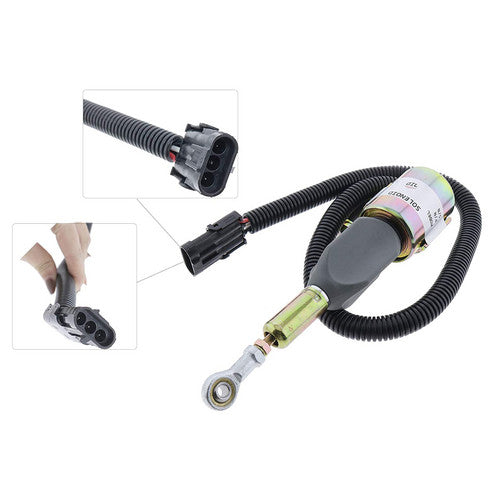 24V Stop Solenoid 3287406 3935430 3935432 3939703 for Cummins 6CT 5.9L 4BT 6BT 6CT 6L