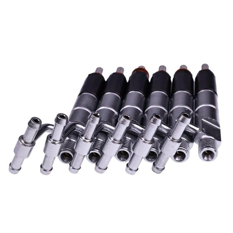 6X Fuel Injector 6209113100 6209-11-3100 for Komatsu PC250LC-6L PC220LC-5 PC220LC-6L