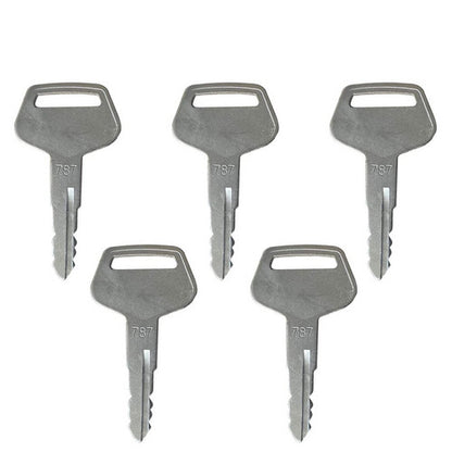 5Pcs Ignition Keys 787 Compatible with Komatsu Heavy Equipment Excavator Backhoe