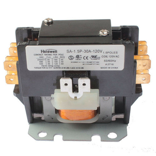 40AMP 120V Coil Definite Purpose Contactor SA-1.5P-30A-120V