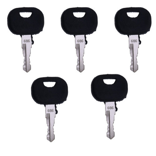 5X Keys 10221073 606 AT322699 for John Deere Track Loader 605C 655C 755C 950C