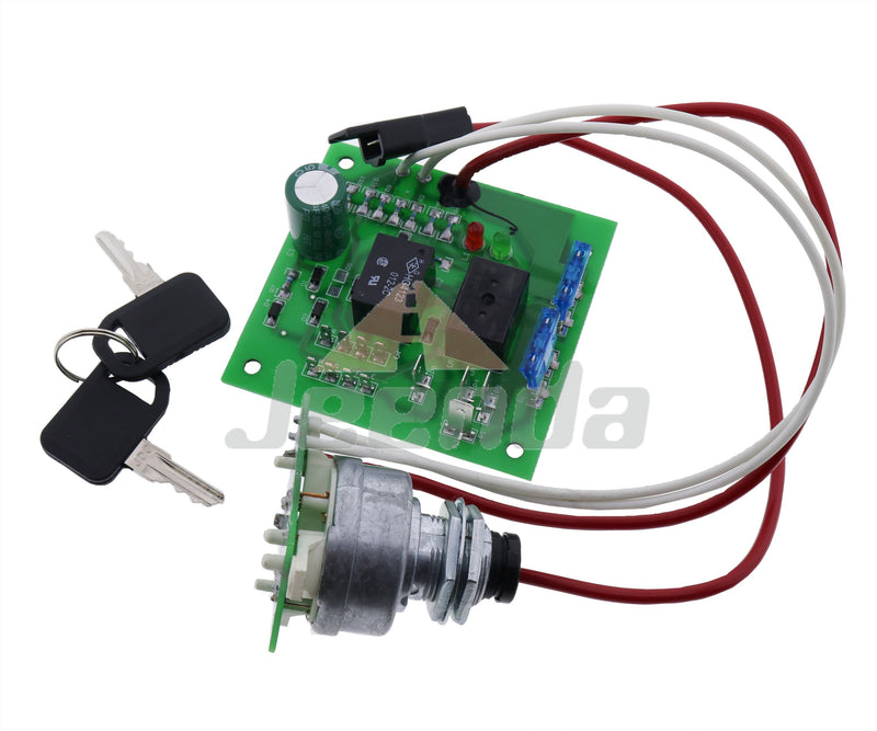 JEENDA Ignition Switch Module with Keys AM136681 TCA24616 Compatible with John Deere Garden Tractors 415 425 445 455 Serial numbers below 070001