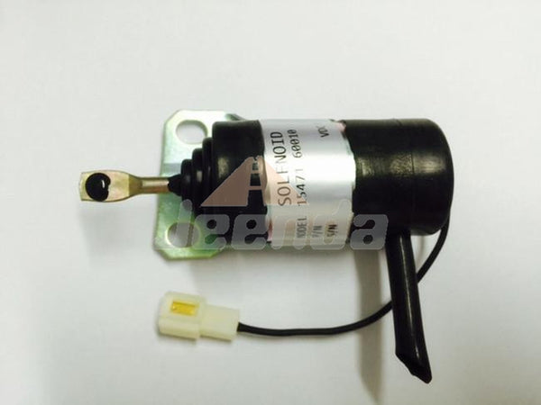 Stop Solenoid 15471-60010 052600-1001 12V for Kubota V2203 Z482