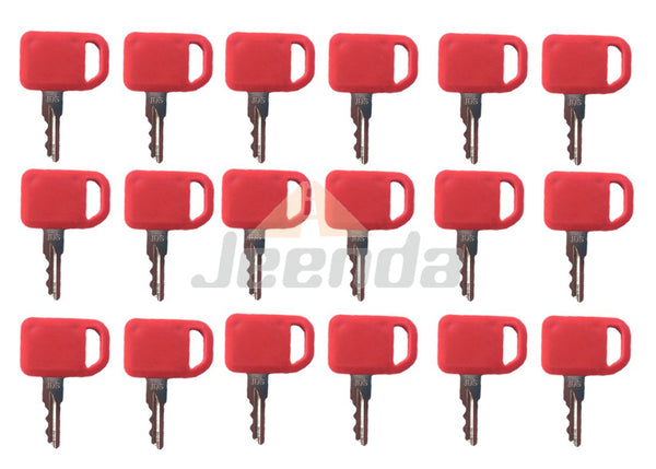 JEENDA 18PCS  Ignition Key T209428 KV13427 for John Deere Skid Steer 320 320D 320E 320G 323D 323E 324E 324G 325 325G 326D 326E 328 328D 328E 329D 329E