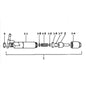 Heavy Duty Fuel Injector Nozzle & Holder Assembly ME080744 for Mitsubishi 4D33 Engine