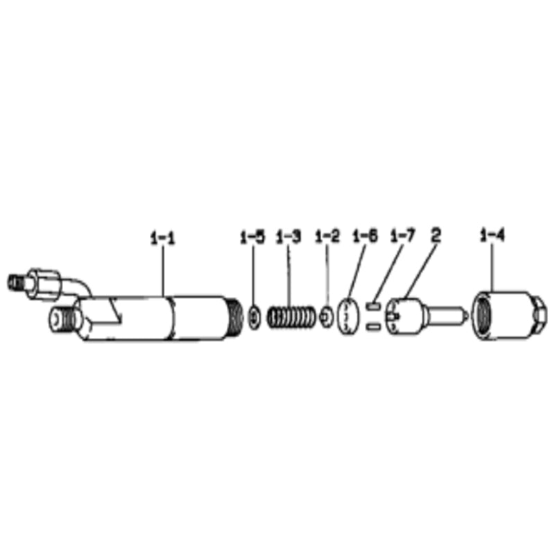 6Pcs Fuel Injector Assembly 32A6105030 093500-5960 for Mitsubishi S6S Engine